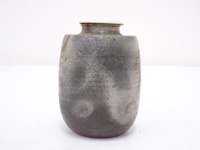 【茶道具】陶峰造 備前焼 肩衝茶入 茶入136 茶道具】陶峰造 備前焼 肩衝茶入 茶入136
